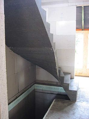 1/4 gewendelte Treppe