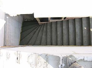 1/4 gewendelte Treppe